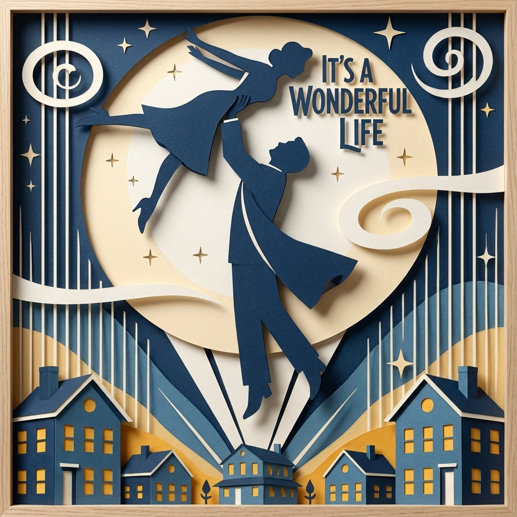 Wings of Life Art Deco in the ArtWorld 3D minimalist dimensional style.