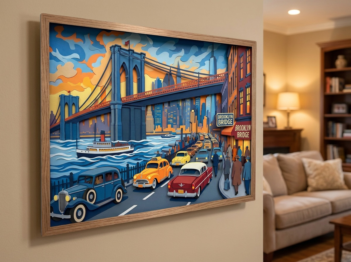 ArtWorld 3D wall display mockup 1.
