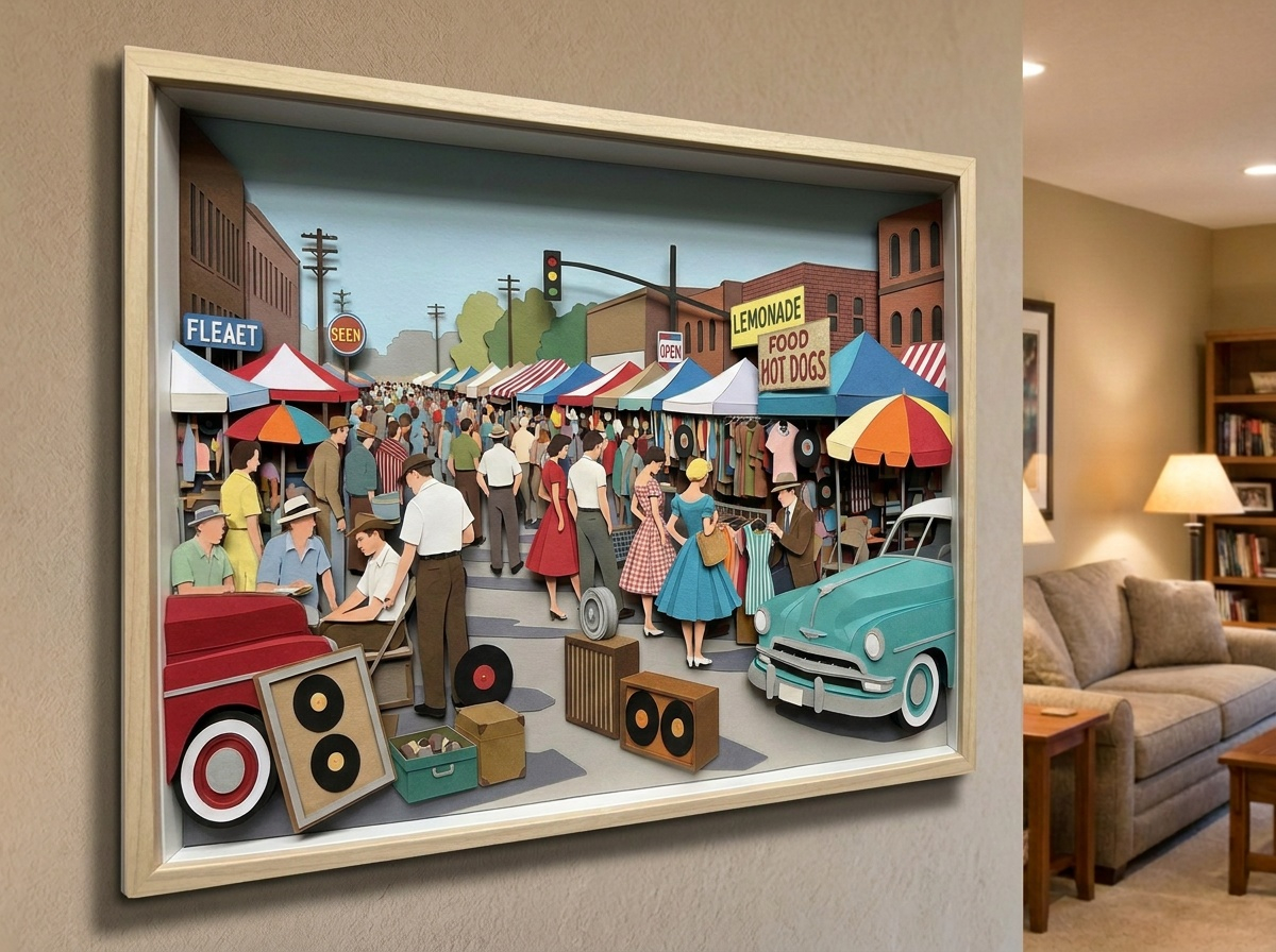 ArtWorld 3D wall display mockup 3.