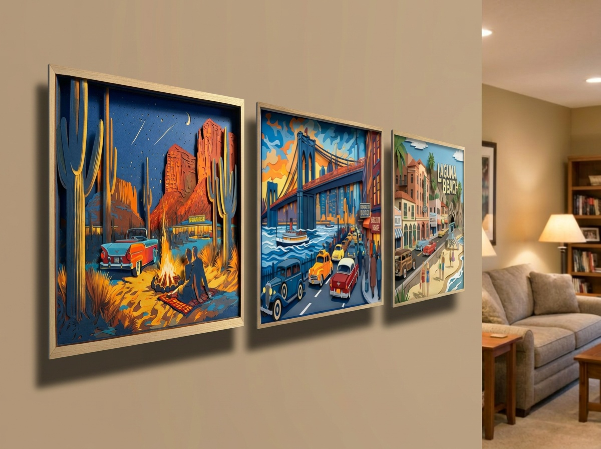 ArtWorld 3D wall display mockup 5.