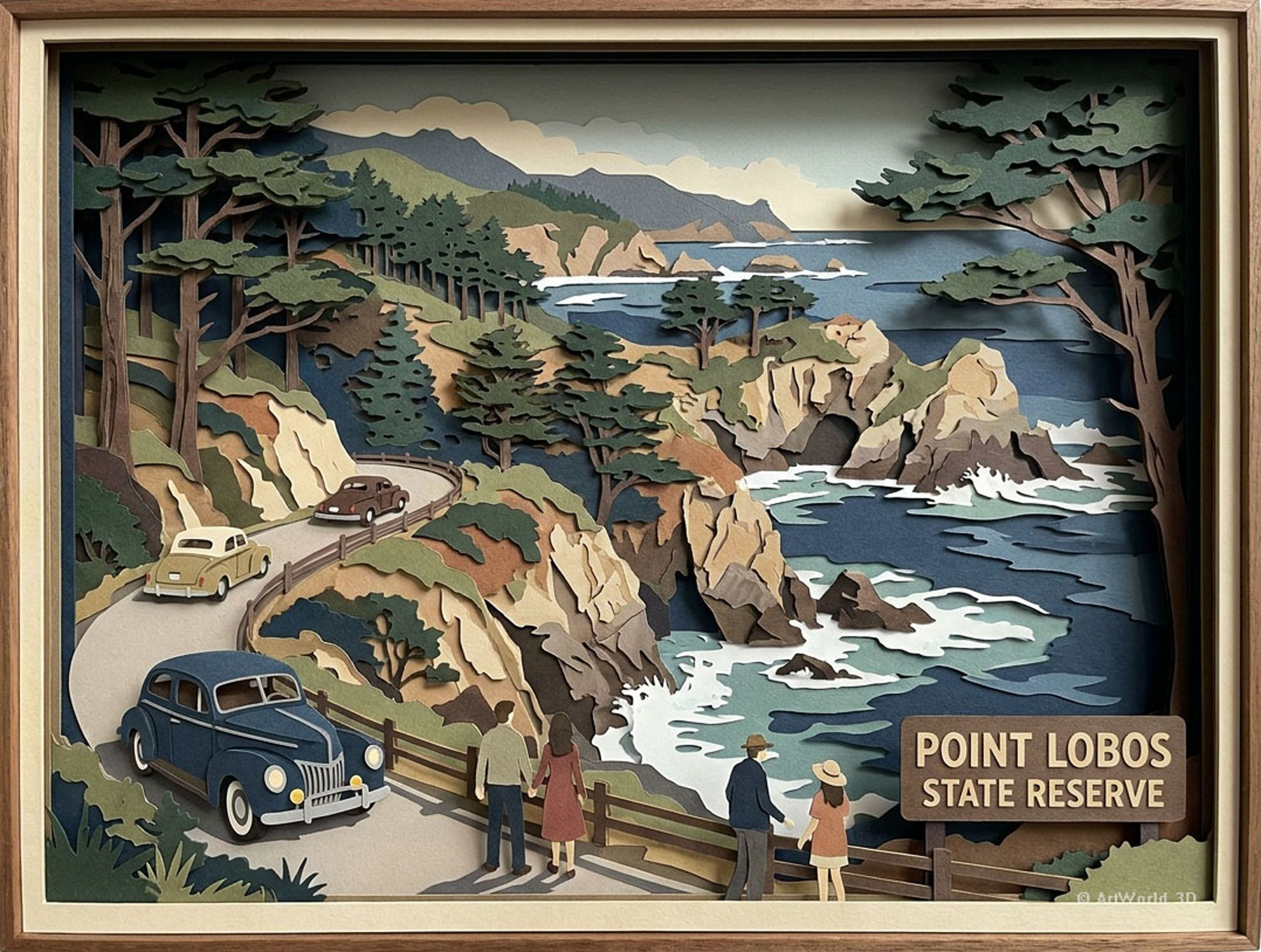 Point Lobos Coast ArtWorld 3D artwork.
